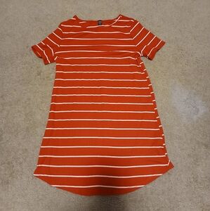 Women's Red Striped Mini Dress